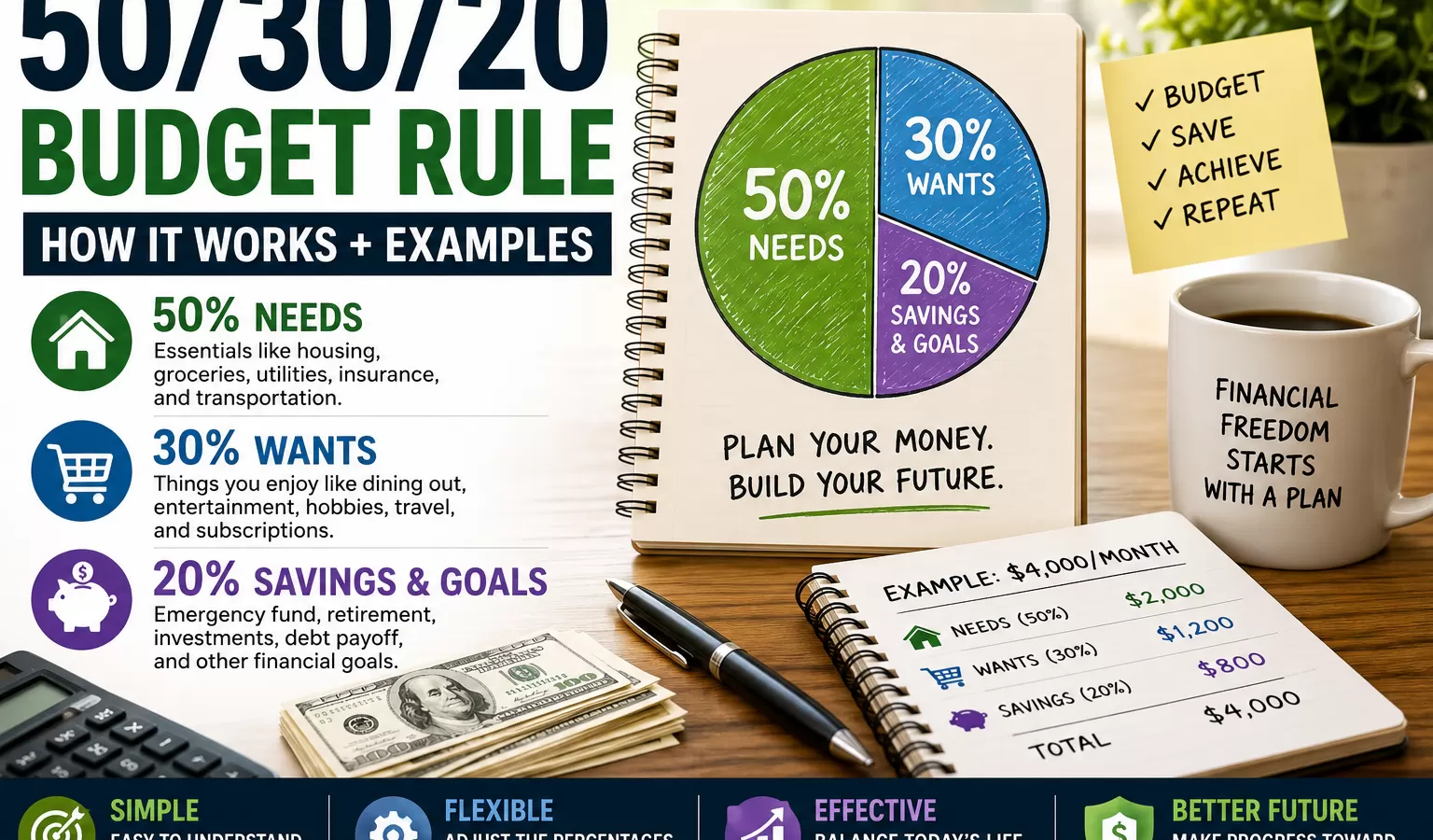 50/30/20 budget rule