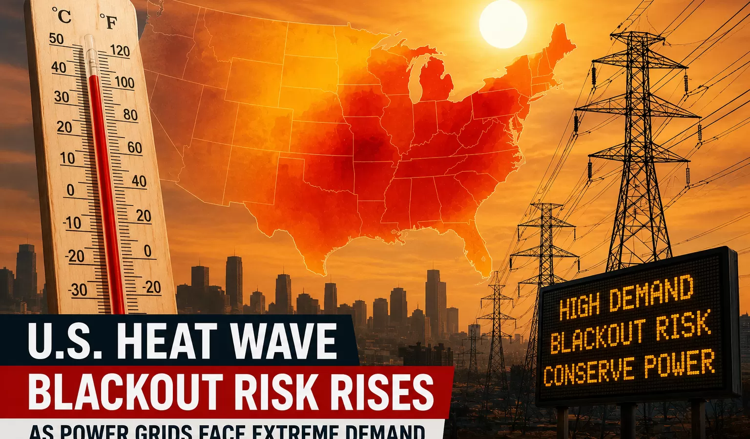 U.S. heat wave blackout risk strains power grid