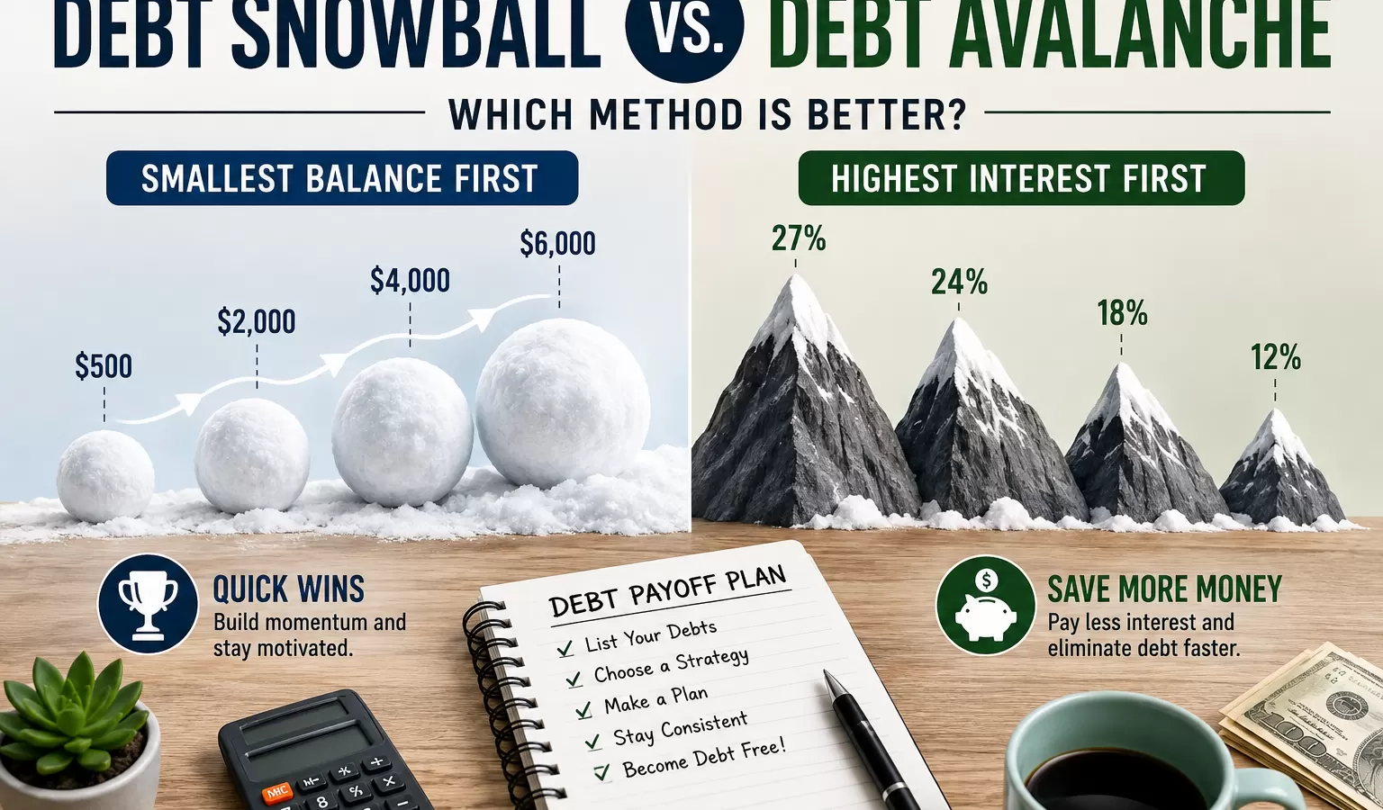 Debt Snowball vs. Debt Avalanche: Which Is Better?