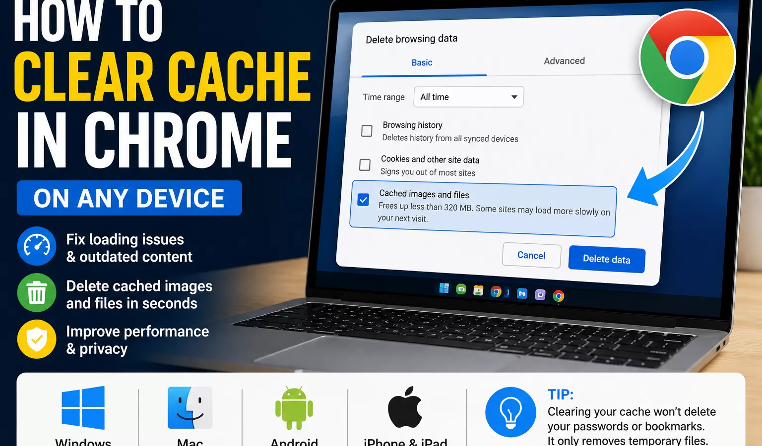 How to Clear Cache in Chrome on Any Device