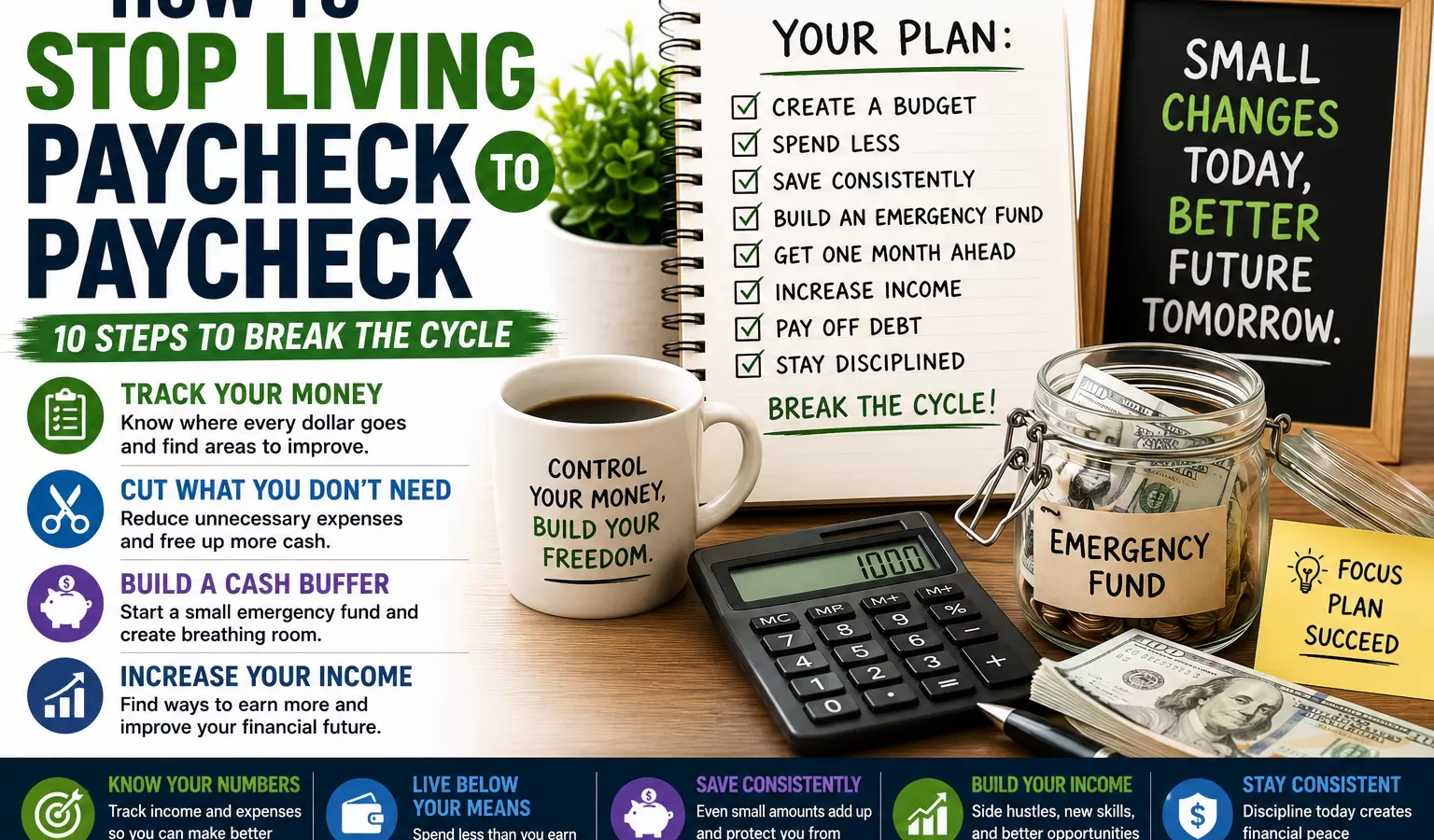 How to Stop Living Paycheck to Paycheck 10 Steps