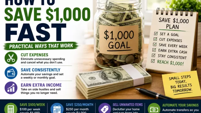How to save $1,000 fast