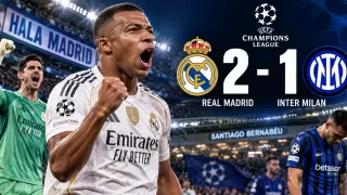 Real Madrid vs Inter Milan Mbappé Strikes in Wild 2-1 Champions League Win