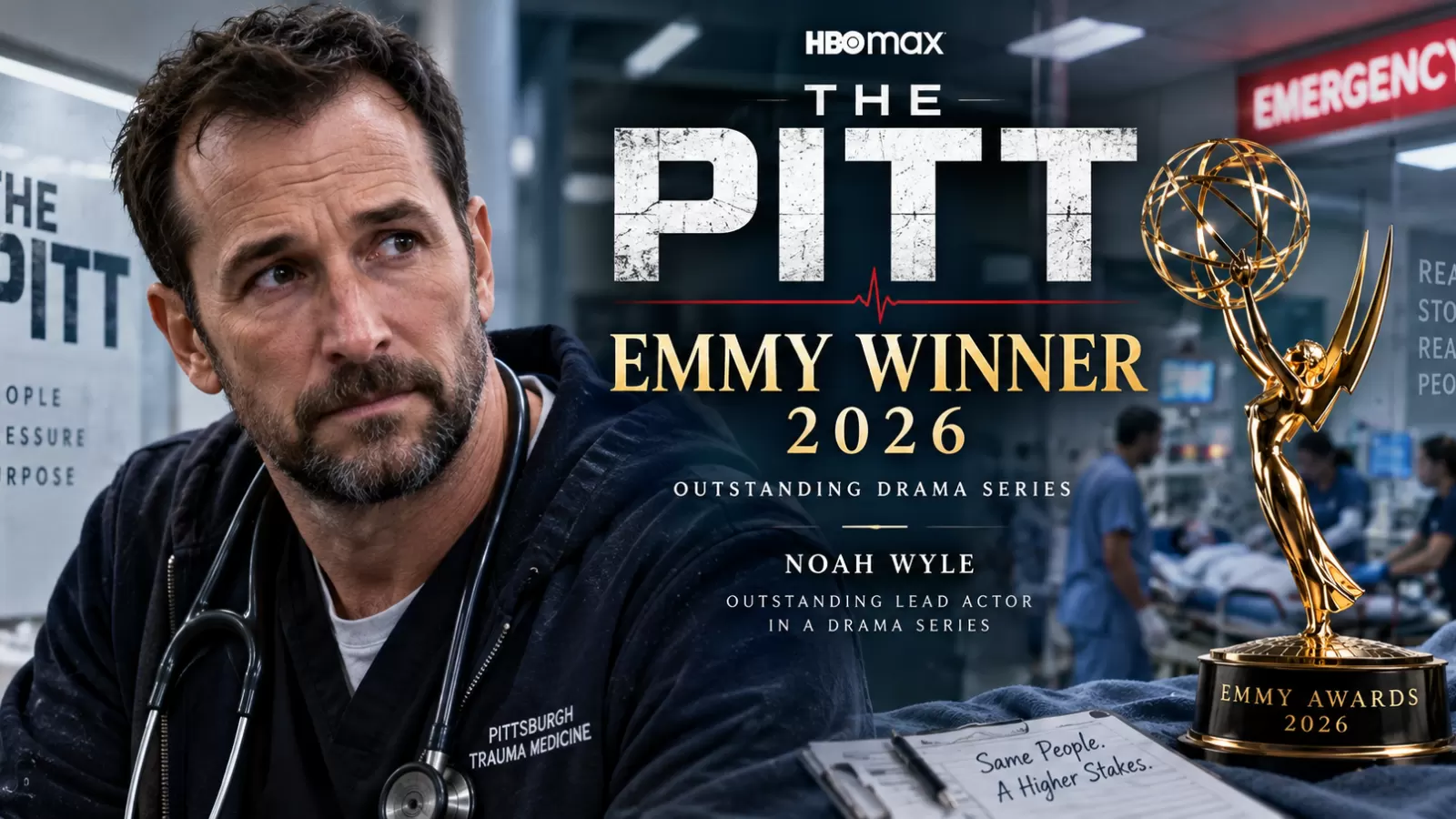 The Pitt and Noah Wyle celebrate major wins at the 2026 Emmy Awards