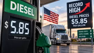 US diesel prices hit record high in September 2026