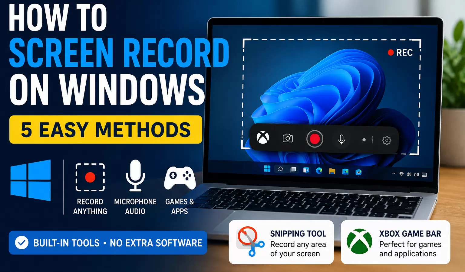 how to screen record on Windows